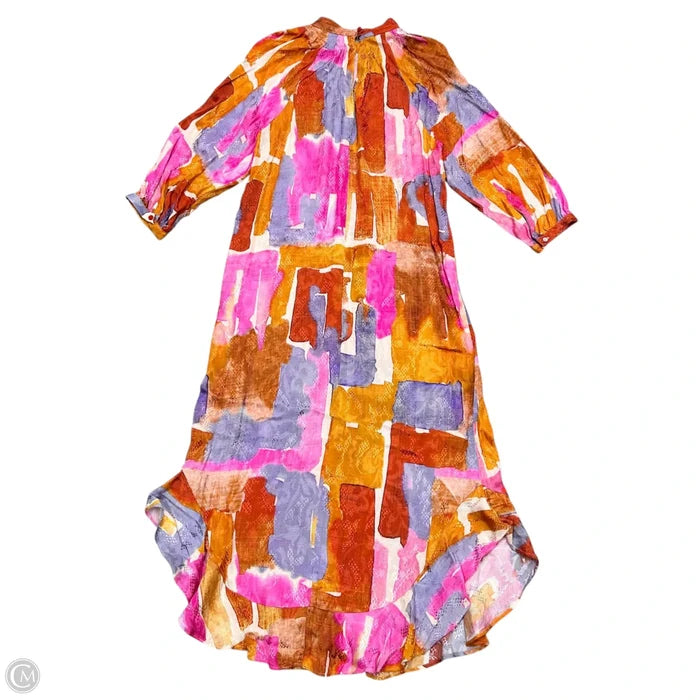 Dress Party Long By Maeve In Orange & Pink, Size: Xs