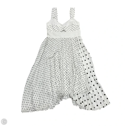 Dress Party Midi By Banana Republic In Black & White, Size: M