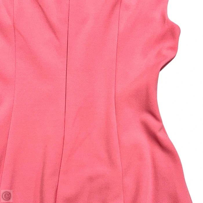 Dress Party Midi By Donna Karan In Coral, Size: S