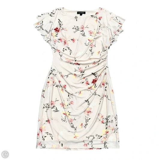 Dress Party Midi By Lauren By Ralph Lauren In Pink, Size: M
