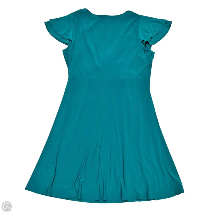 Dress Party Midi By Lauren By Ralph Lauren In Teal, Size: Xl
