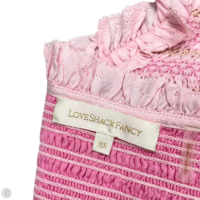 Dress Party Short By Loveshackfancy In Pink, Size: Xs