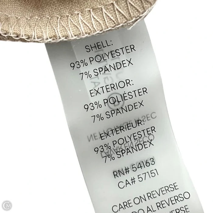 Dress Work By Calvin Klein In Beige, Size: Xs