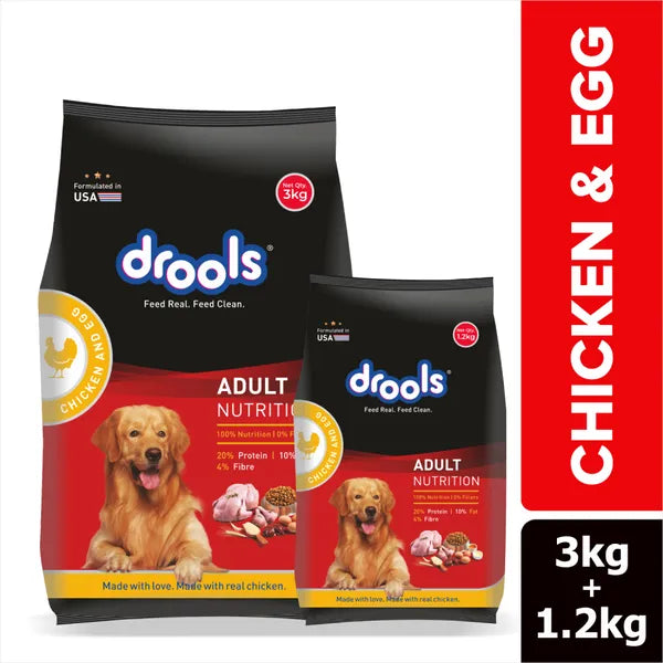 Drools Adult Chicken and Egg Dry Dog Food