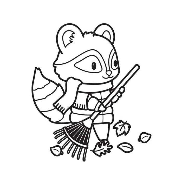 Fall Harvest Mini Coloring Book by