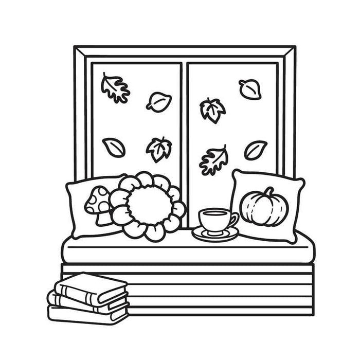 Fall Harvest Mini Coloring Book by
