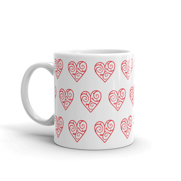 Fall In Love Vine Hearts Ceramic Mug - Bloom Seventy Seven
