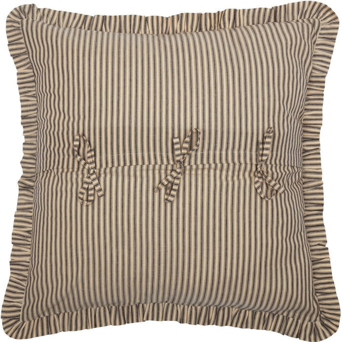 Sawyer Mill Charcoal Ticking Stripe Euro Sham-Lange General Store