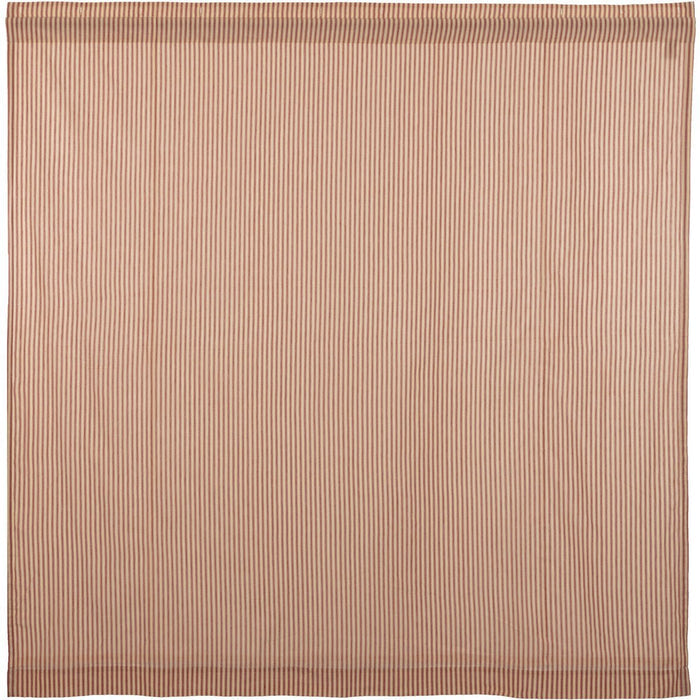 Sawyer Mill Red Ticking Stripe Shower Curtain-Lange General Store