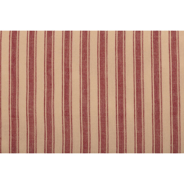 Sawyer Mill Red Ticking Stripe Shower Curtain-Lange General Store