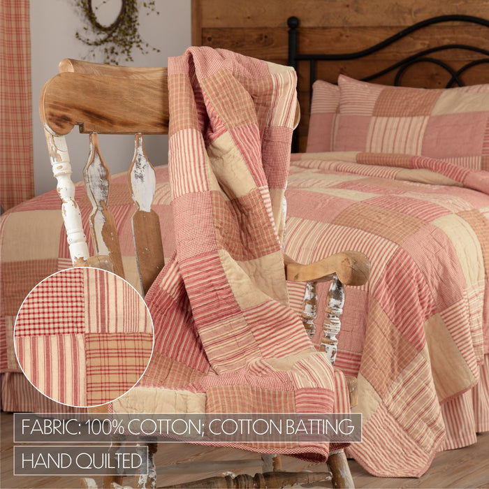 Farmstead Red Block Throw-Lange General Store