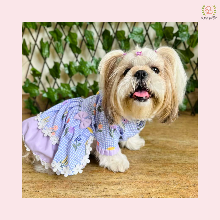 Floral Princess Dog Wedding Dress – Butterfly Dog Frock