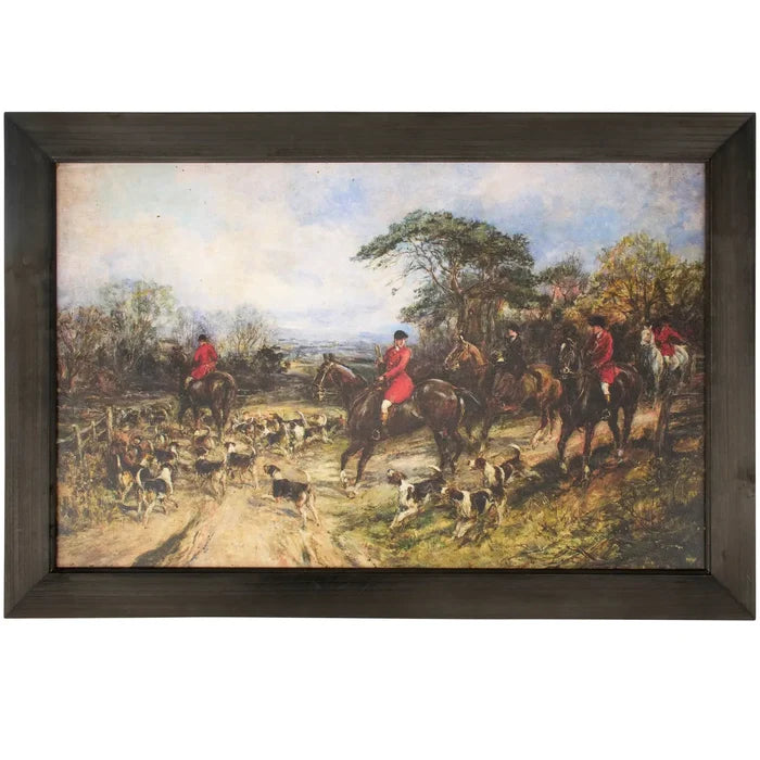 Fox Hunt Framed Wall Art 30 x 20