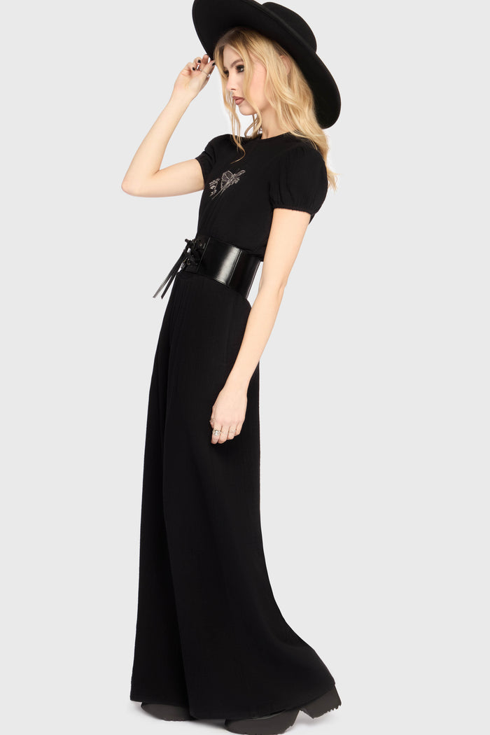 Gaia Adorned Embroidered Jumpsuit