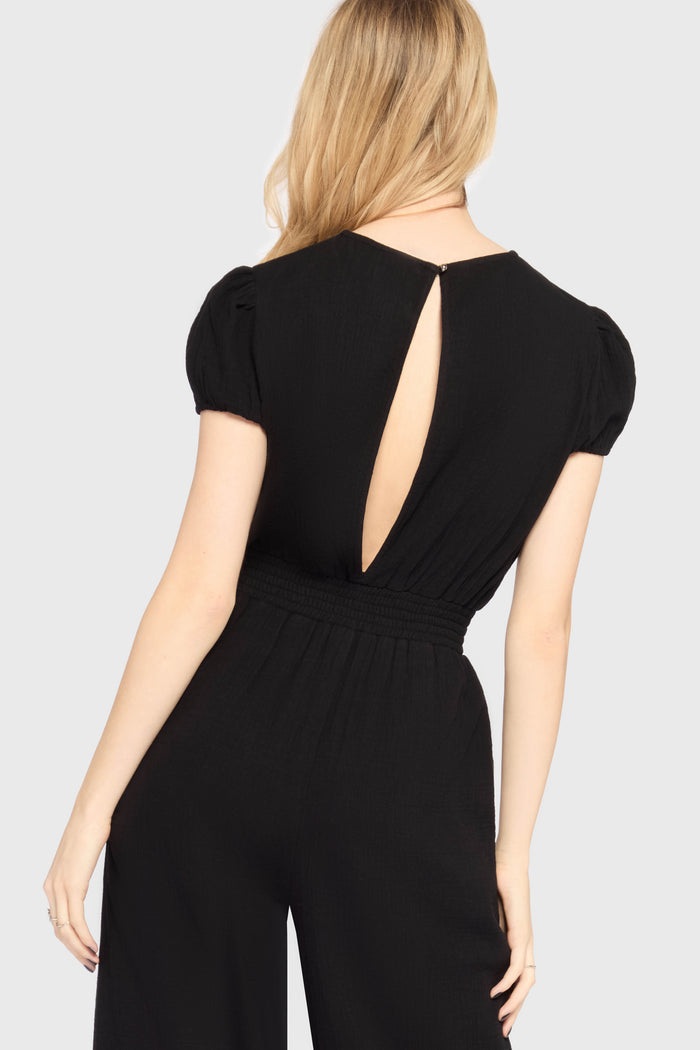 Gaia Adorned Embroidered Jumpsuit