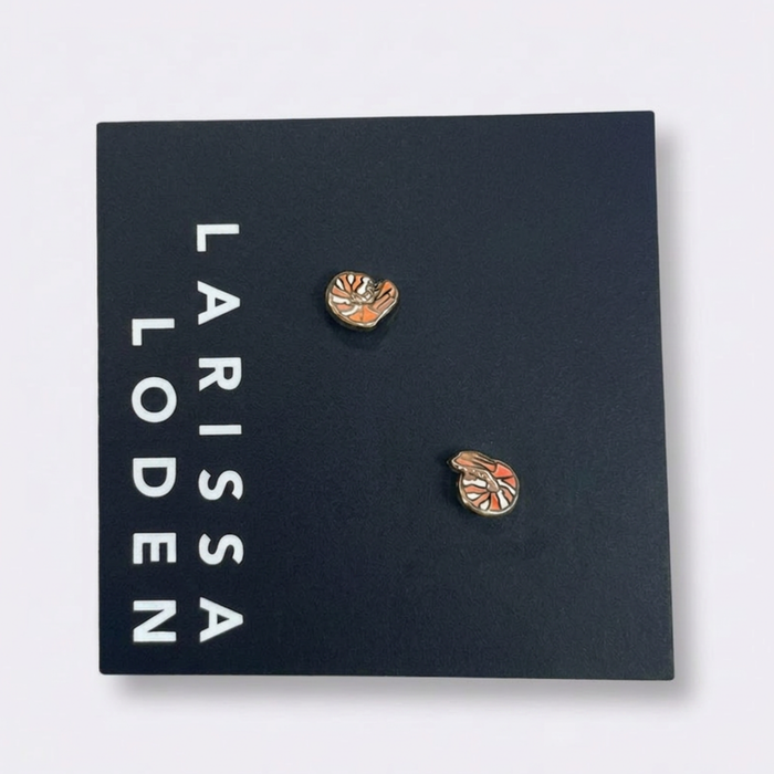 Ghost Enamel Stud Earrings