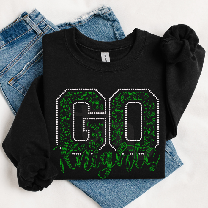 Go Knights Leopard Print SPANGLE TRANSFER