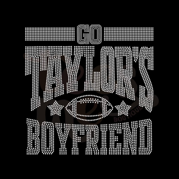 Go Taylor's Boyfriend RHINESTONE TRANSFER