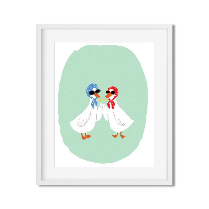 Goose Girlies - Art Print