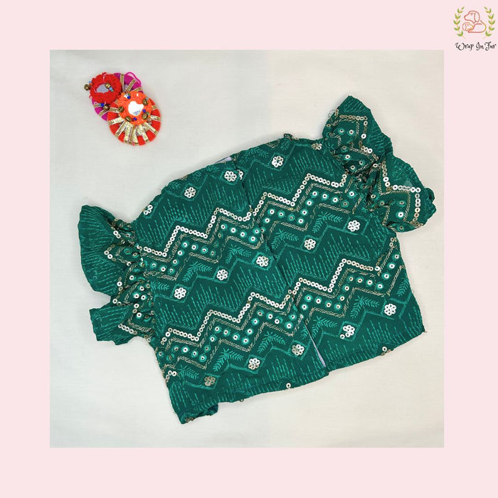 Green Lehenga Choli Dog Bridal Dress for Weddings – Premium Princess Wear