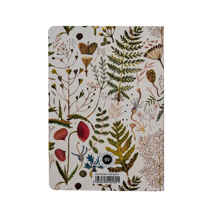 Greens and Flowers A5 Notebook