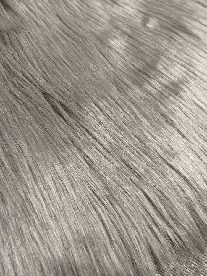 Grey Luxury Shag Faux Fur - Howl Fabrics