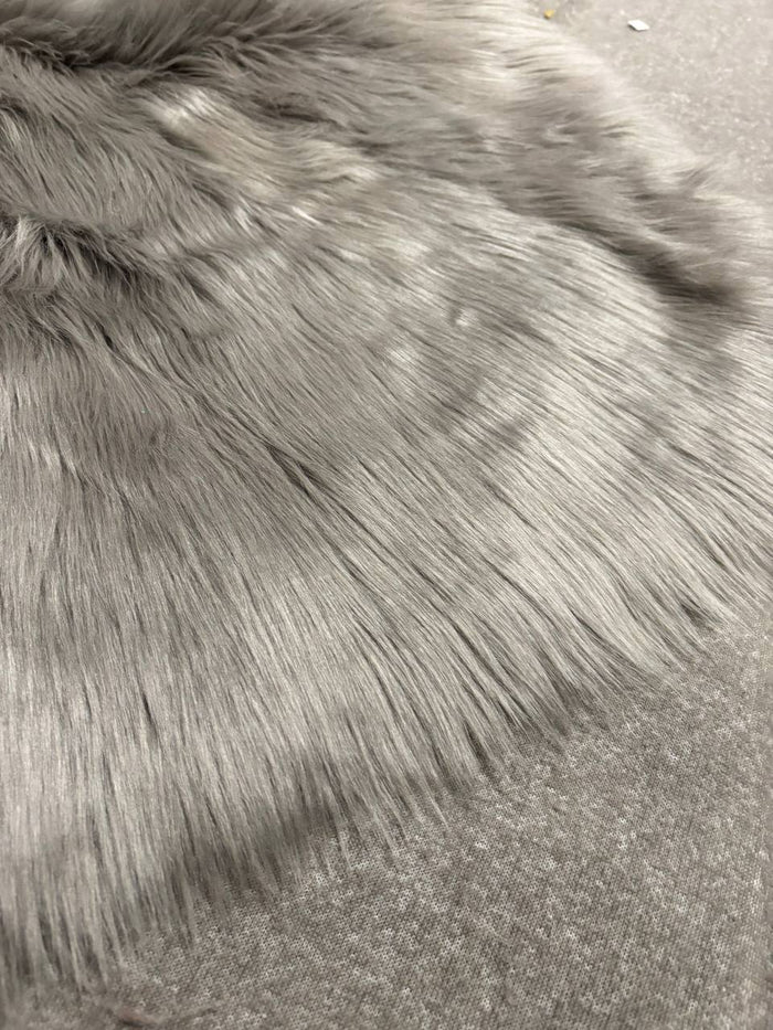 Grey Luxury Shag Faux Fur - Howl Fabrics