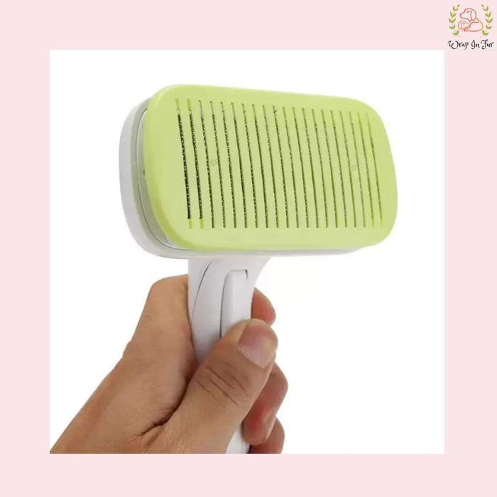 Grooming & Cleaning Slicker Brush Self Cleaning Hair Brush