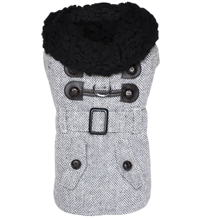 HERRINGBONE-DESIGNER-DOG-COAT-GRAY
