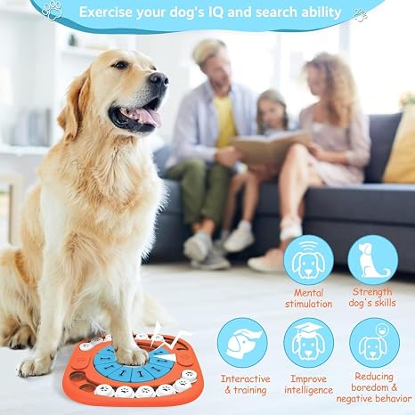 Interactive Dog Puzzle Toy Slow Feeder & Treat Dispenser