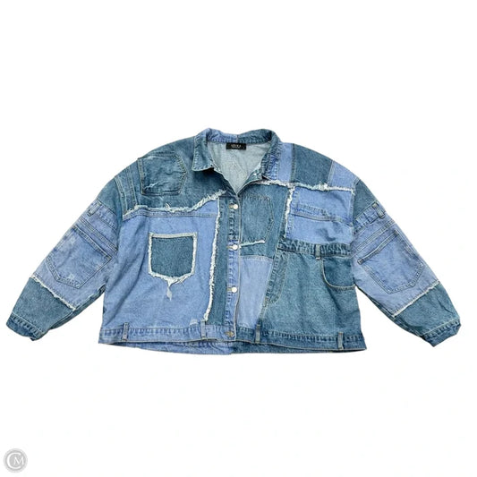 Jacket Denim By Akira In Blue Denim, Size: 1x