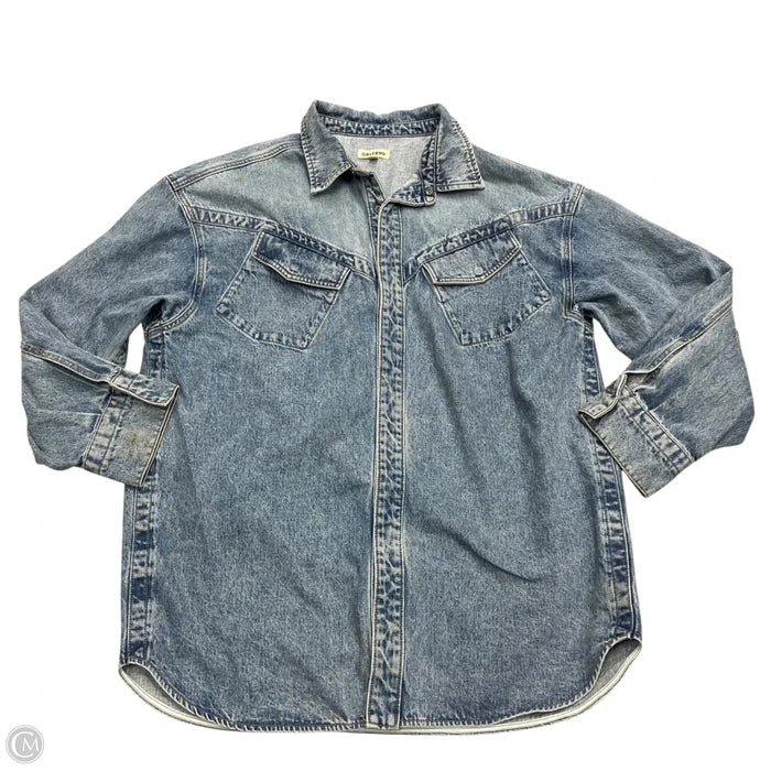 Jacket Denim By Grlfrnd In Blue Denim, Size: M/L