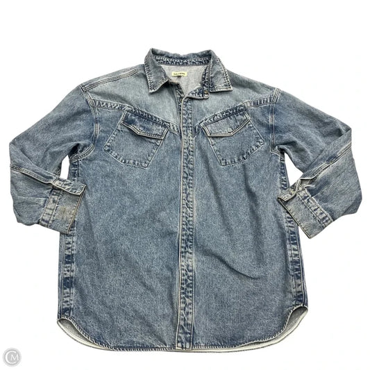 Jacket Denim By Grlfrnd In Blue Denim, Size: M/L
