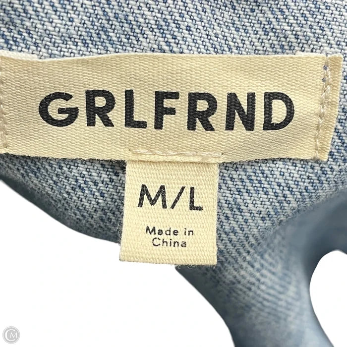 Jacket Denim By Grlfrnd In Blue Denim, Size: M/L
