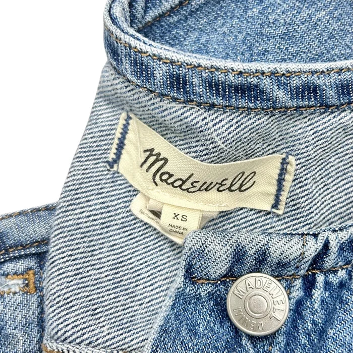 Jacket Denim By Madewell In Blue, Size: Xs