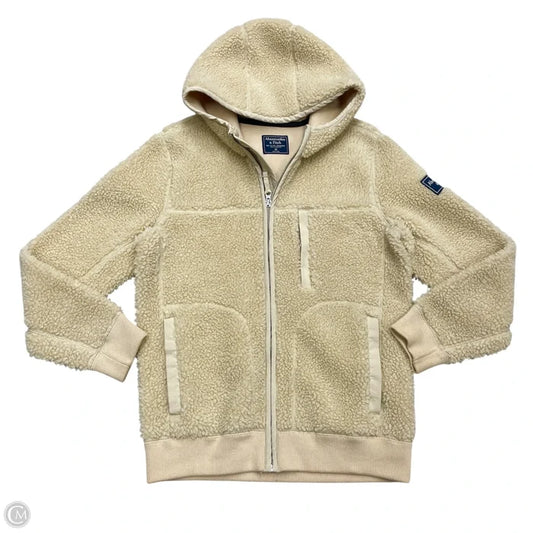 Jacket Faux Fur & Sherpa By Abercrombie And Fitch In Cream, Size: Xs