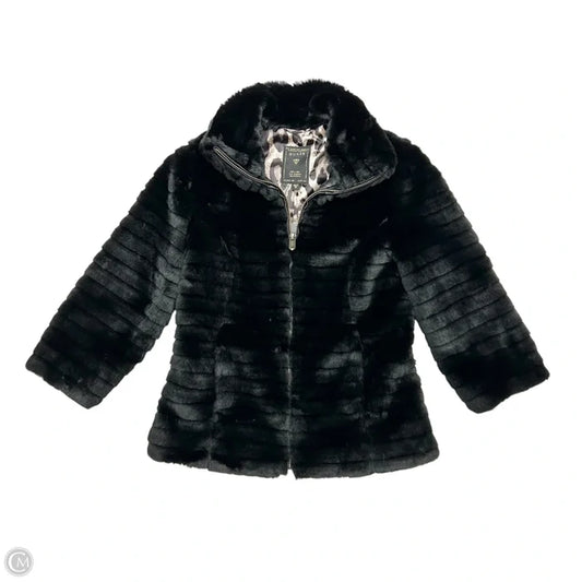 Jacket Faux Fur & Sherpa By Guess In Black, Size: Xs
