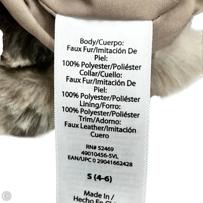 Jacket Faux Fur & Sherpa By Sofia By Sofia Vergara In Leopard Print, Size: S