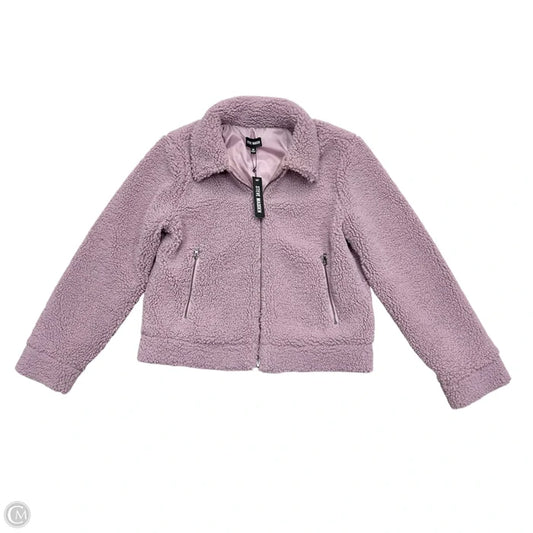 Jacket Faux Fur & Sherpa By Steve Madden In Purple, Size: M