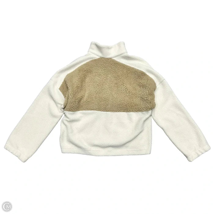 Jacket Fleece By Columbia In Tan & Cream, Size: L