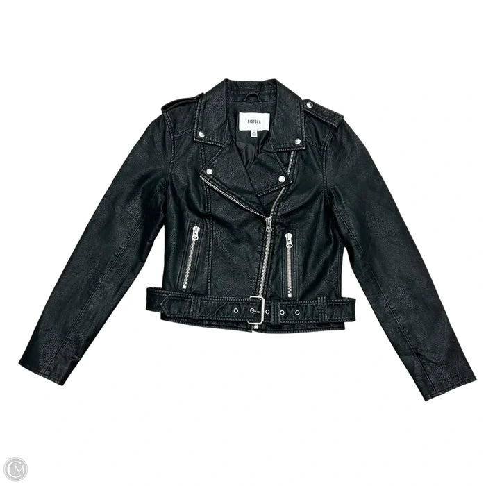 Jacket Moto By Pistola In Black, Size: M