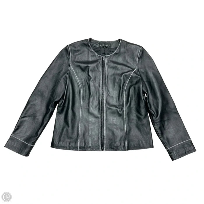 Jacket Moto Leather By Willi Smith In Black, Size: Xl