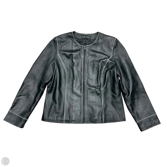 Jacket Moto Leather By Willi Smith In Black, Size: Xl