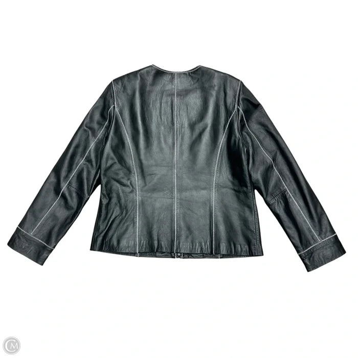 Jacket Moto Leather By Willi Smith In Black, Size: Xl
