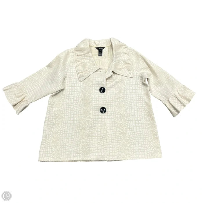 Jacket Other By Ali Miles In Cream & White, Size: Xl