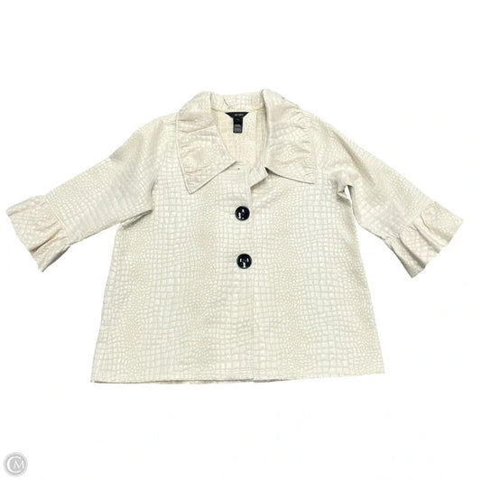 Jacket Other By Ali Miles In Cream & White, Size: Xl