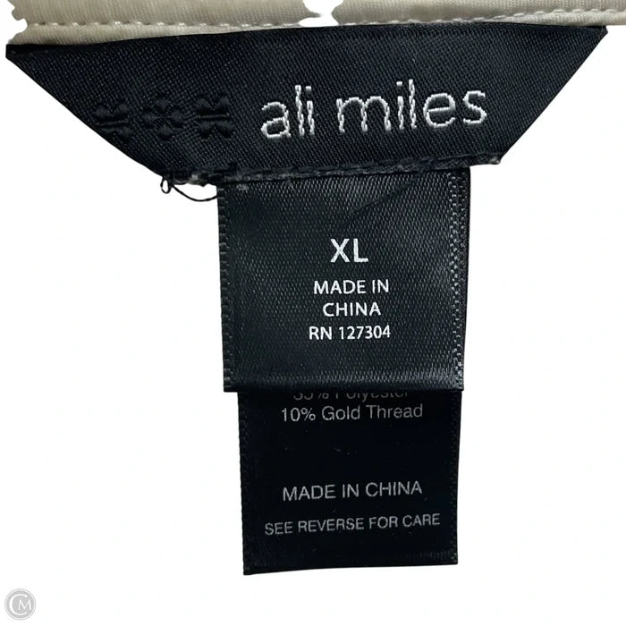 Jacket Other By Ali Miles In Cream & White, Size: Xl