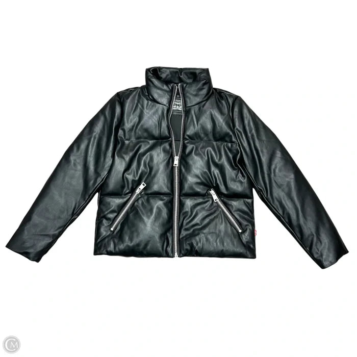 Jacket Puffer & Quilted By Levis In Black, Size: M