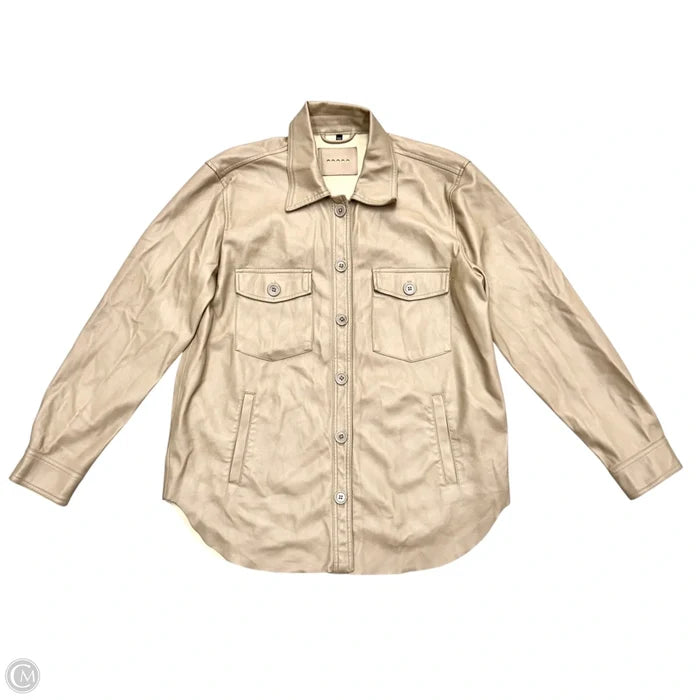 Jacket Shirt By Blanknyc In Cream, Size: M