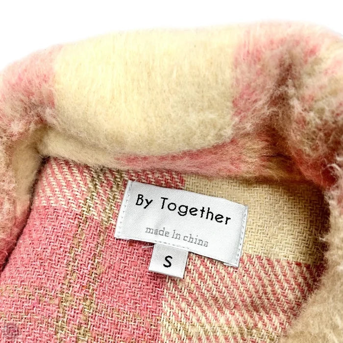 Jacket Shirt By By Together In Pink & Cream, Size: S